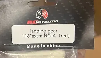 Landing gear - Extra NG 116" (red) 