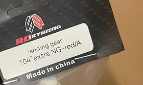Landing gear - Extra NG 104" (red)